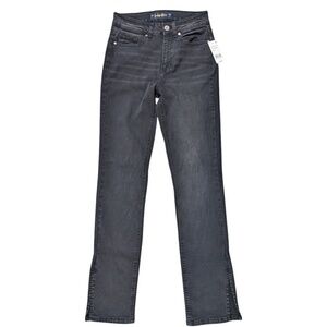 Boutique Black High Rise Slit Skinny Jeans Multiple Sizes